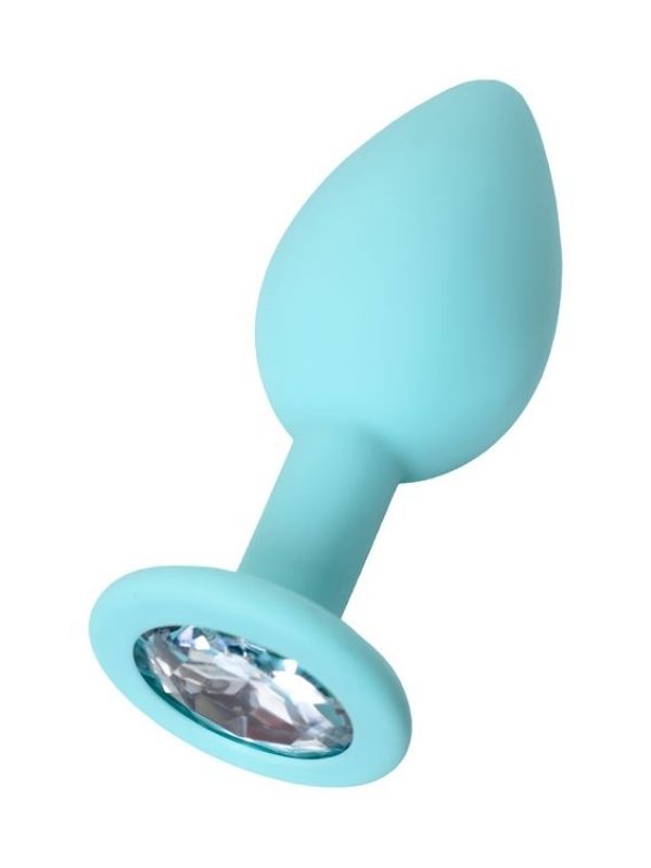 Brilliant Anal Plug beyaz kristalli 7 cm 26 g