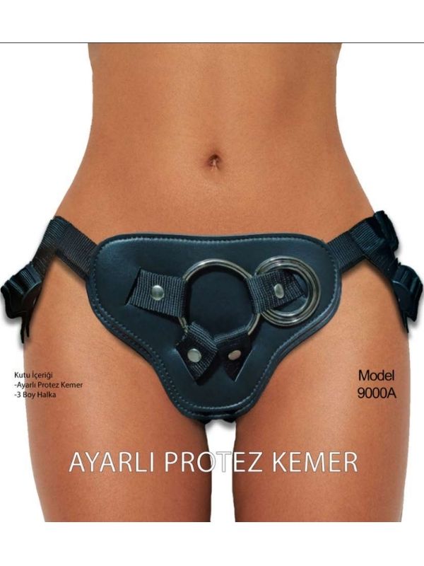 Forjin Ayarlanabilir 3 Halkalı Belden Bağlama Kemeri Siyah