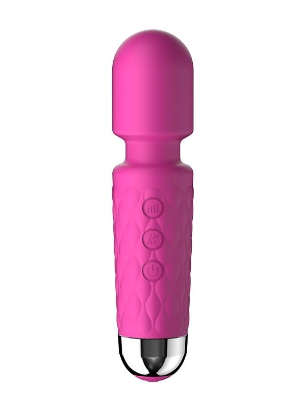 Mini Wand Massager Şarjlı Vibratör - Pembe