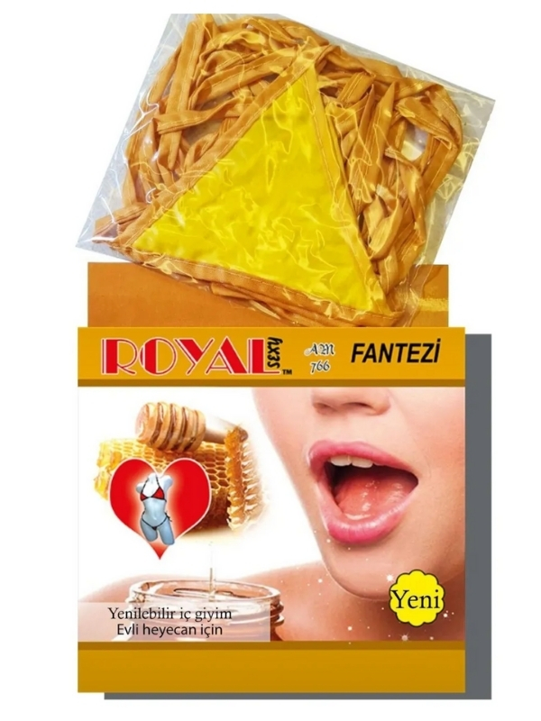 Royal Yenilebilir Tanga Sütyen Bal Aromalı