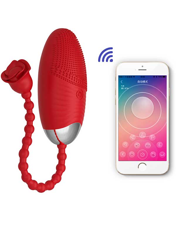 Telefon Kontrollü Yumurta Vibratör Kırmızı