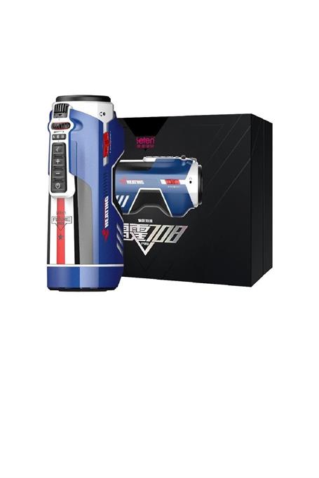 Leten 12 V Şarjlı Sesli Isıtmalı İleri Geri Hareketli Titreşimli Emme Vakum Ayarlı Masturbatör - Leten