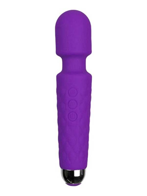 Female Wand Mager Şarjlı Vibratör - Mor