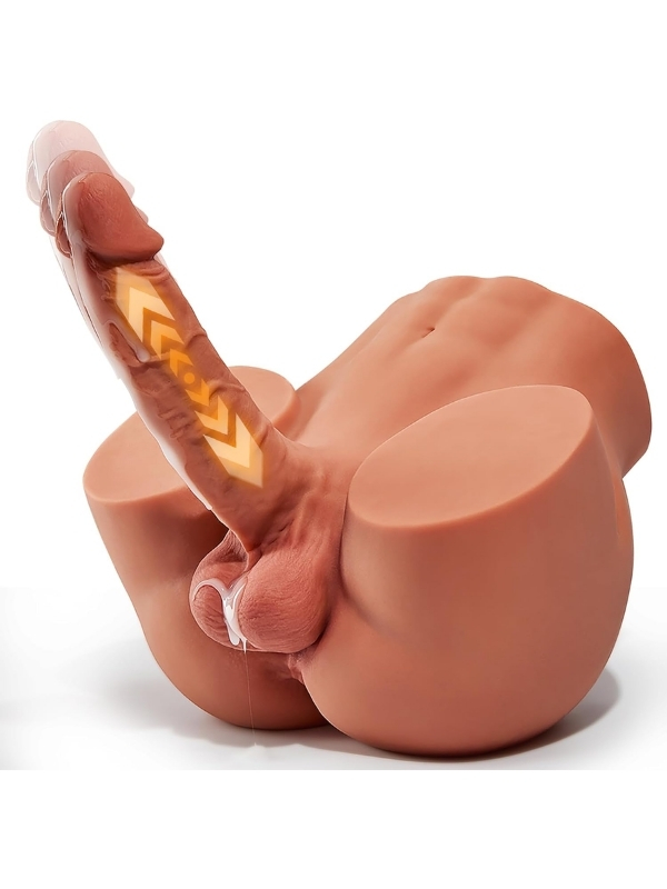 L-Join Gerçekçi İleri Geri Haraketli Titreşimli 5 Kg Kalça Vajina Dildo Mastürbatör