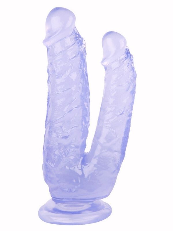 Noctis 19cm Mor Çiftli Dildo No:76