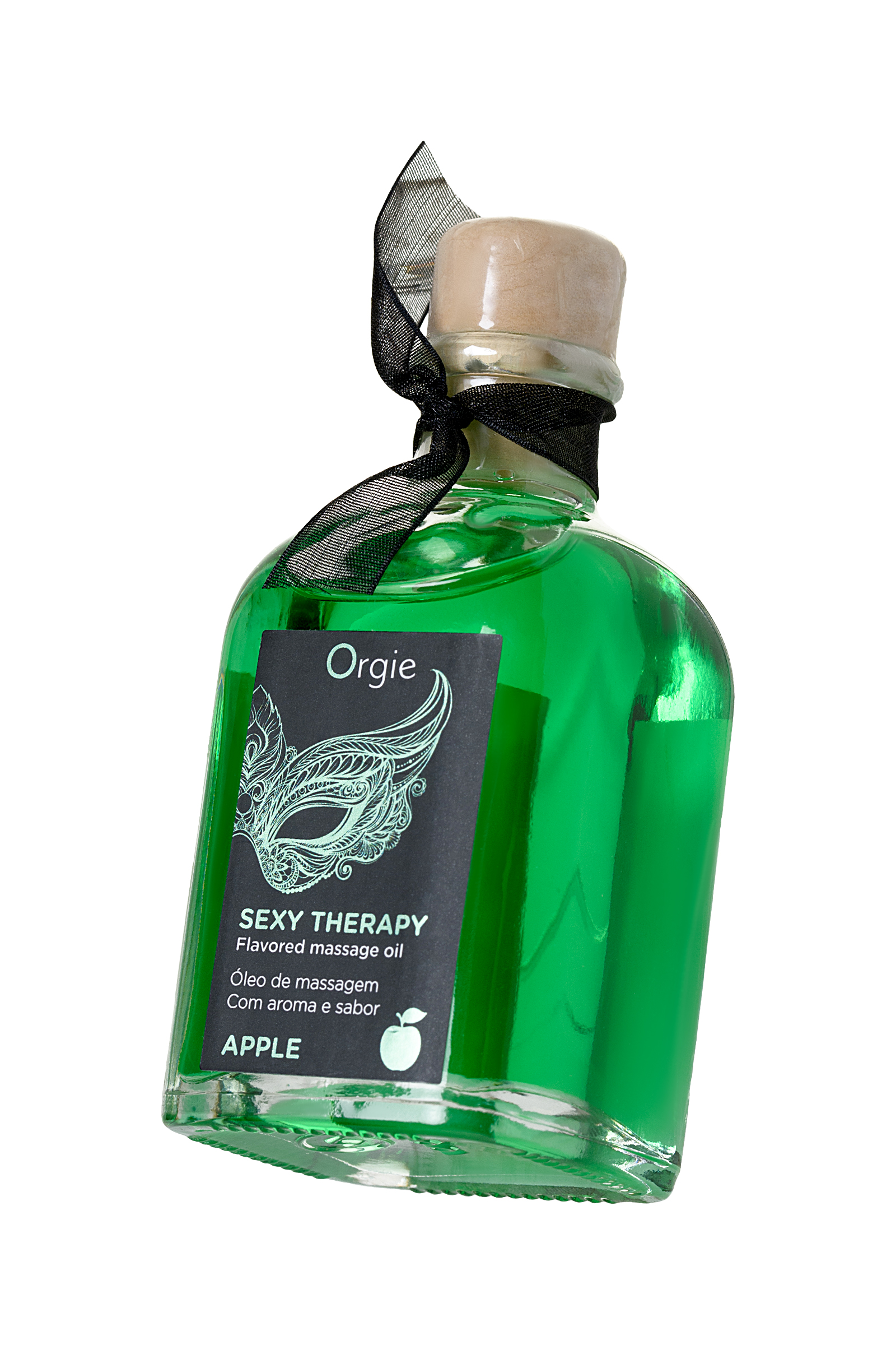 ORGIE Lips Tatlı Oyun Seti (Öpüşme Masaj Yağı), elma, 100 ml