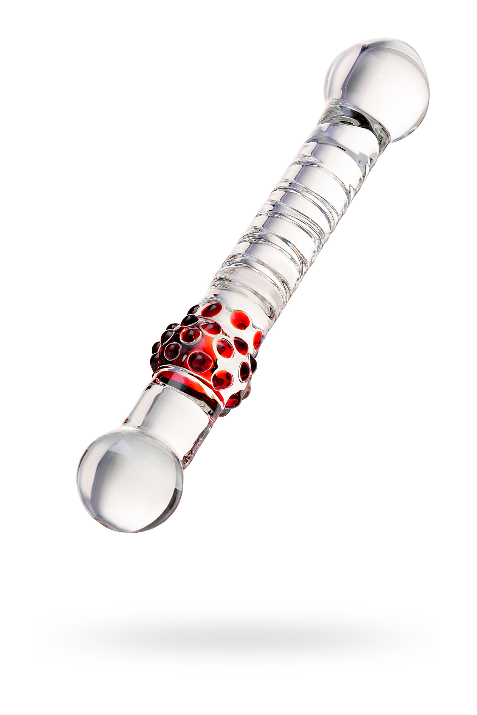 Sexus Gl Çift Taraflı Cam Dildo, Şeffaf, 22 cm