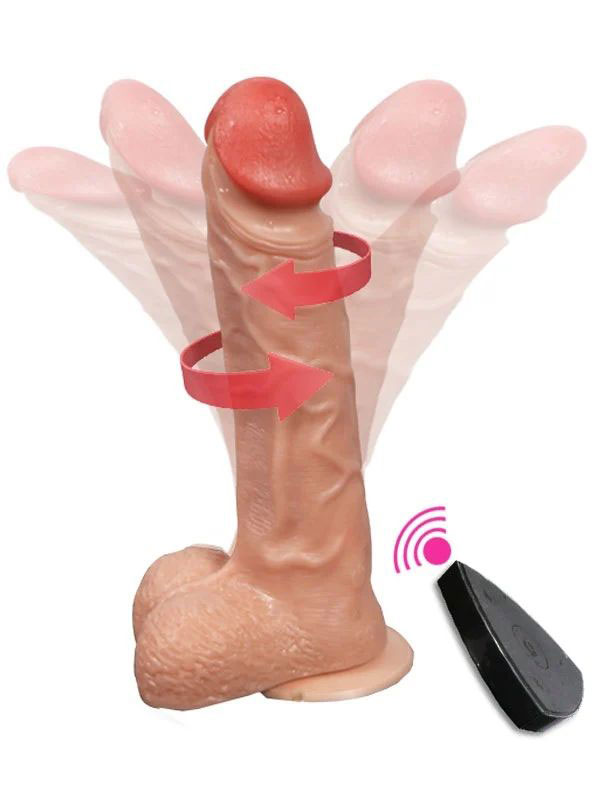  Bronte Şarjlı Döner Başlı Realistik Dildo Uzaktan Kumandalı 20.5 cm